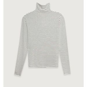 Oak + Fort - STRIPED TURTLENECK TOP